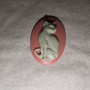 Kitty Cat Cameo Mold, Jewelry Making - Resin / Polymer Clay 18x25 mm